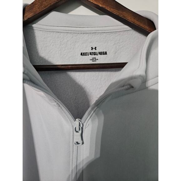 Under Armour Sweater Fleece Qtr Zip Gray size 4XLT - Picture 2 of 3